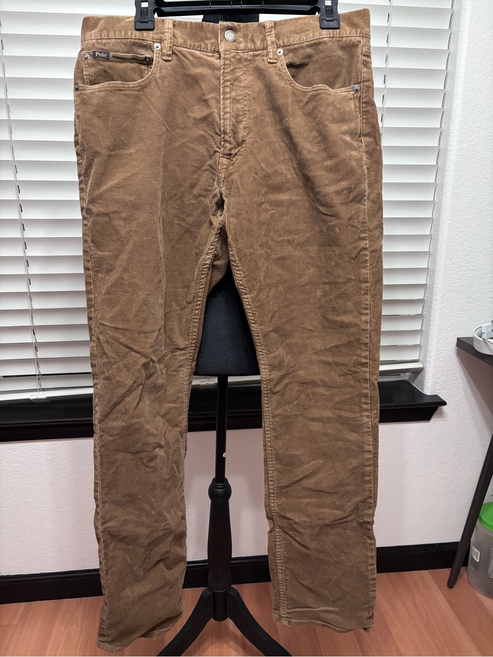 Polo Ralph Lauren Men’s Corduroy Pants Brown Tan 34x34 Straight Leg
